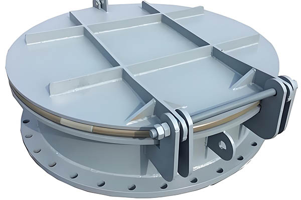 液压对开式拍门 | 双门对开液压缓冲 | 大型泵站出口防倒灌| 源头工厂直供 展示图 3